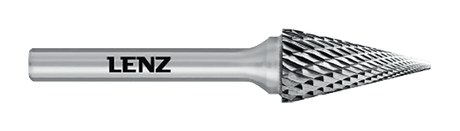 Борфреза LENZ, твердосплавная, конус 6х20х6х50 LZBM 030 N3